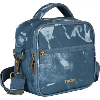 Svačinový box Izotermická taška na potraviny MILAN (3,5 l) + 3x svačinový box, modrá