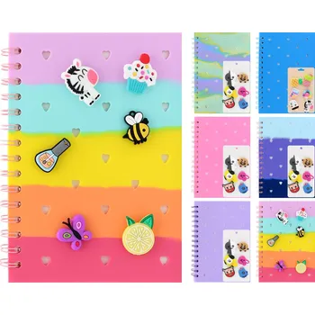 Blok Zápisník pro děti A5 linkovaný + 6 amuletů (mix 6 designů)