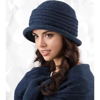 Čepice Dámský komplet šála + rukavice + čepice model 163779 - Kamea UNI tmavě modrá