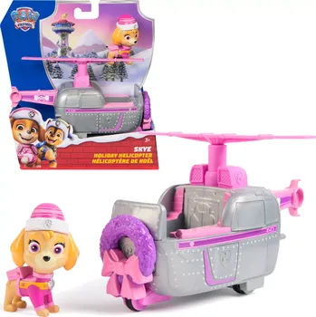 Figurka SKYE Tlapková patrola HELIKOPTÉRA VÁNOČNÍ VOZIDLO FIGURKA SADA PEJSEK