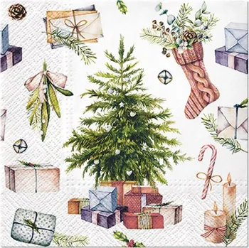 Papírový kapesník Ubrousky PAW L 33x33cm Christmas at Home