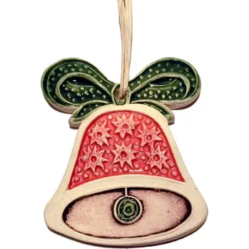 Vánoční ozdoba Keramická vánoční ozdoba - zvoneček