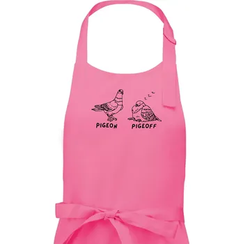 Kuchyňská zástěra Pigeon pigeoff - Pánská zástěra na vaření - Univerzální velikost ( Růžová )