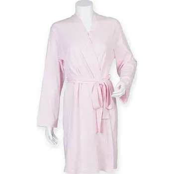 Dámský župan Towel City Župan z lehkého bavlněného žerzeje Barva: Růžová, Velikost: L TC50