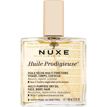 Tělový olej NUXE Huile Prodigieuse Travel Exclusive 100 ml multifunkční zkrášlující suchý olej na obličej, tělo a vlasy pro ženy