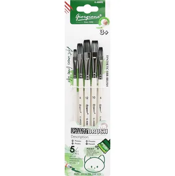 Malířský štětec Sada plochých štětců (5 ks) na blistru