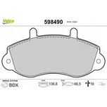 Sada brzdových destiček, kotoučová brzda VALEO 598490