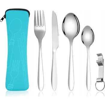 Příbor Sada příborů SZTUĆCE KEMPINGOWE ZESTAW 6 SZTUK