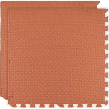Pěnová podložka HUMBI 120 × 60, velké voděodolné pěnové puzzle, 2 ks, broskvová