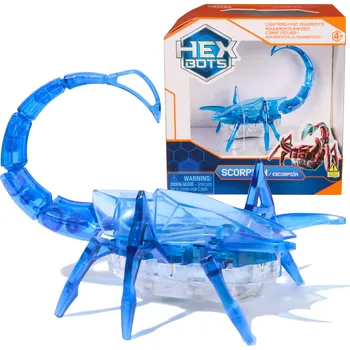 Figurka Hexbug Scorpion modrý – senzomotorická pohyblivá figurka se světlem