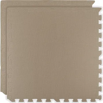Pěnová podlahová podložka HUMBI 120 × 60, velké voděodolné puzzle, 2 ks, světle béžová