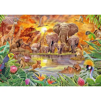 Hračka Puzzle Schmidt Africká fauna, 1000 dílků + k objednávce puzzle zdarma
