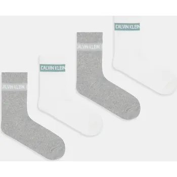 Dámské ponožky Ponožky Calvin Klein Jeans 4-pack 701235385 šedá 90X, vel. ONE SIZE