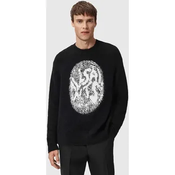 Pánský svetr Svetr s příměsí alpakové vlny AllSaints M026KE černá 99X, vel. L