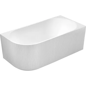 Vana Aqualine Tibera Strip R Rohová stojící vana, 150x75cm, bílá, E1037G