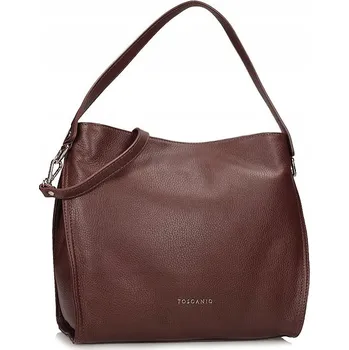 Kabelka Toscanio kabelka z pravé kůže hnědá
