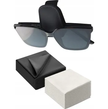 Držák do auta DRŽÁK NA BRÝLE DO AUTA KLIPS + 20 KS ČISTICÍCH HADŘÍKŮ NA BRÝLE