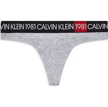 Dámské spodní prádlo Calvin Klein dámská šedá tanga 20000093-1380682