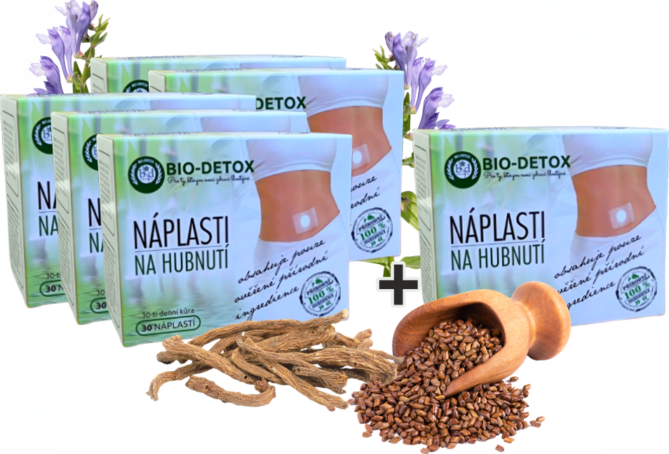 BIO-DETOX MAGNETICKÉ NÁPLASTI NA HUBNUTÍ 6 X 30KS