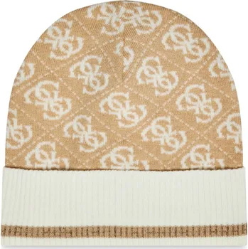 Čepice Guess dámská béžovo krémová čepice 10001463-7622336948363