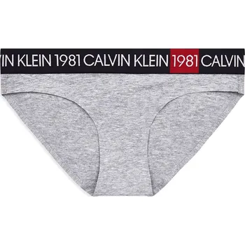 Dámské spodní prádlo Calvin Klein šedé dámské kalhotky 20000097-1380798