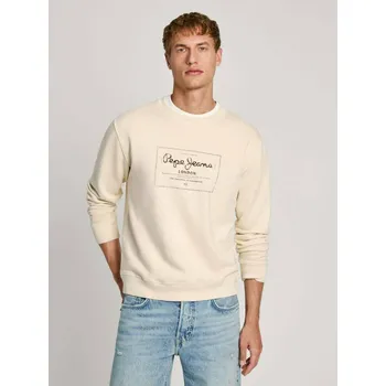 Pánská mikina Pepe Jeans pánská béžová mikina Simon 20015707-2146096