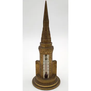 Domácí teploměr Krásný starý kovový teploměr 19cm, rok 1957 (Starý teploměr)