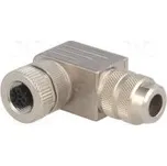 Zástrčka M12 PIN 2 zásuvka kód B-Profibus na kabel IP67 4A