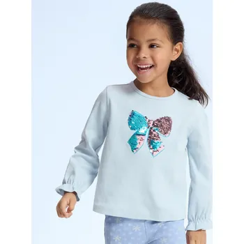 Reserved - Bavlněná halenka s aplikací - bleděmodrá - 907BF-05X - 907BF-05X-110