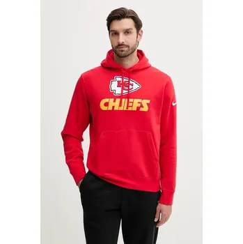 Pánská mikina Mikina Nike Rewind Club Hoodie pánská, červená barva, s kapucí, s aplikací, NKDK-65N-7G-WUG NKDK.65N.7G.WUG 33X, vel. XL