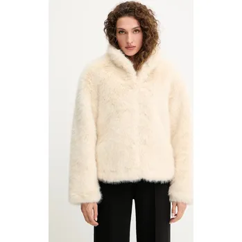 Dámský kabát Kabát Silvian Heach ARILLAGA béžová barva, GPA25348PL 01X, vel. 38