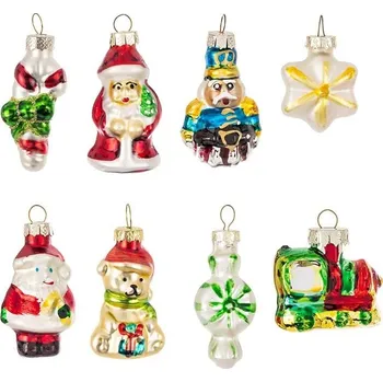 Vánoční dekorace Sada vánočních ozdob 8-pack 147173 vícebarevná MLC