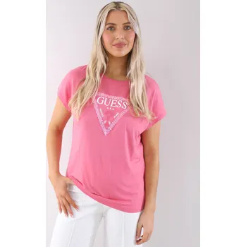 Dámské tričko Guess dámské růžové tričko 20021454-1970937