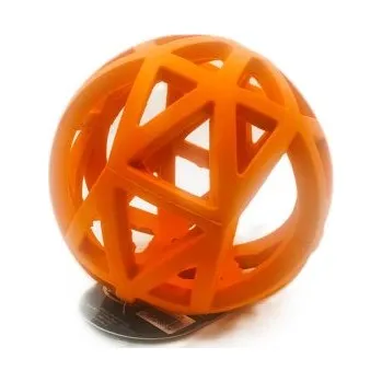 Hračka pro psa Děrovaný míč oranžový 12,5cm (72/1)