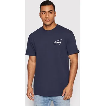Tommy Jeans pánské tmavě modré tričko SIGNATURE 20006148-8720115897051