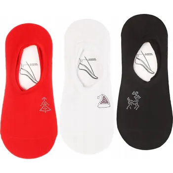 Dámské ponožky Dámské PONOŽKY KOTNÍKOVÉ PONOŽKY MORAJ nízké PONOŽKY vánoční FLITRY 3 páry 35-38