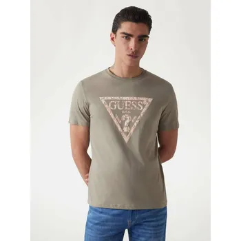 Pánské tričko Guess pánské olivově zelené tričko 20012787-7620837070873