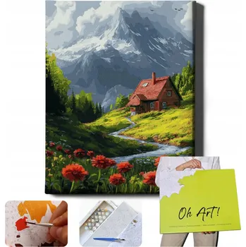 MALOVÁNÍ PODLE ČÍSEL S RÁMEM Obrazy k Vymalování podle čísel Krajina Oh Art