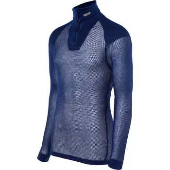 Pánský rolák Brynje of Norway Super Thermo Zip polo Shirt Velikost: L / Barva: tmavě modrá