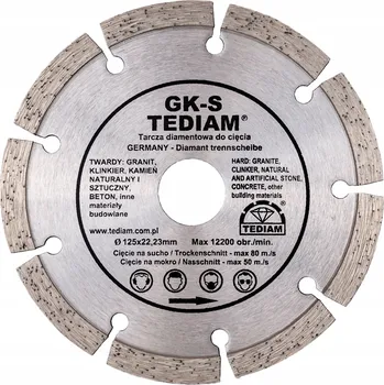 Řezný kotouč Diamantový kotouč Tediam 125x22,2 mm