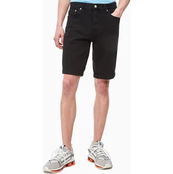 Pánské kraťasy Calvin Klein pánské černé džínové šortky 20009886-8719851518177