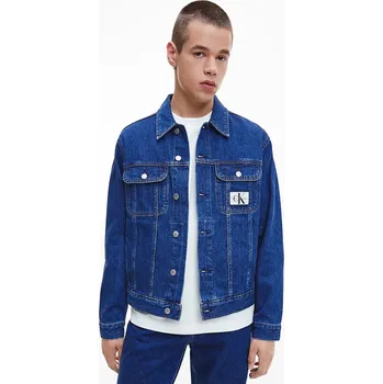 Pánská větrovka Calvin Klein pánská tmavě modrá džínová bunda 20008643-8719856639181