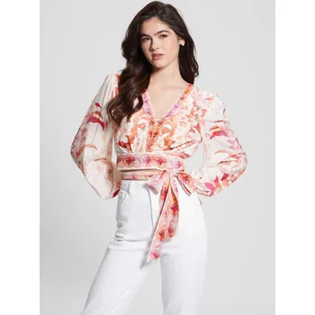 Dámská košile Guess dámská vzorovaná šněrovací košile 20021441-7621701929907