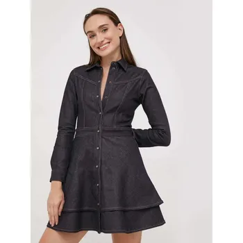 Dámské šaty Pepe Jeans dámské modré džínové šaty 20015617-2019895