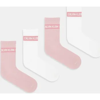 Dámské ponožky Ponožky Calvin Klein Jeans 4-pack růžová barva, 701235385 30X, vel. ONE SIZE