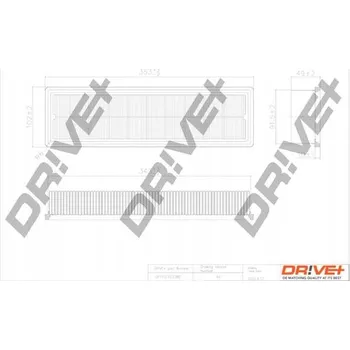 Vzduchový filtr Dr!ve+ DP1110.10.0380 Vzduchový filtr