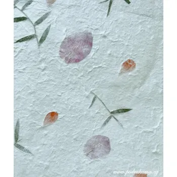 Dárková taška Sapaimport Dárková taška 10x19x8 cm - T3 více barev kroucená ucha Barevnost: bílo-zelenkavá s rostlinami