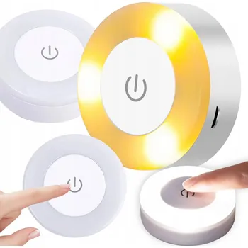 Lampička LED DOTYKOVÁ LAMPA 3 BARVY SVĚTLA NOČNÍ NOČNÍ LAMPA S MAGNET