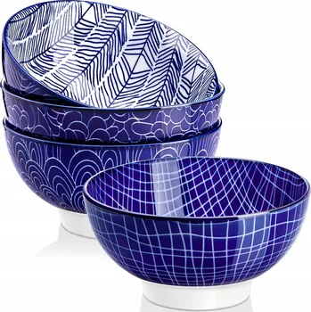 MISKY NA CEREÁLIE KERAMICKÉ, KOMPLETNÍ SADA 4 KUSŮ, IDEÁLNÍ JAKO DÁREK