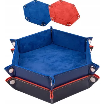 ŠESTIHRANNÁ SKLÁDACÍ PODLOŽKA / TÁC NA KOSTKY PRO RPG HRY, 2 KUSY